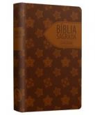 BÍBLIA SAGRADA FLORAL (MARROM) - LG